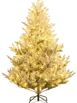 COSTWAY Künstliche Weihnachtsbäume<180 cm Künstlich Weihnachtsbaum mit LED Beleuchtung in Grün