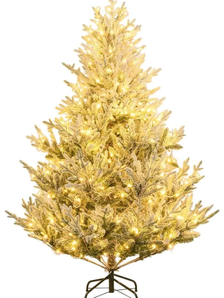 COSTWAY Künstliche Weihnachtsbäume<180 cm Künstlich Weihnachtsbaum mit LED Beleuchtung in Grün