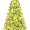 COSTWAY Künstliche Weihnachtsbäume<180 cm Künstlicher Weihnachtsbaum mit Beleuchtung in Bunt