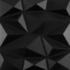 COSTWAY Wanddekoration<50 Stück 3D Wandpaneele Diamant 30x30cm in Schwarz