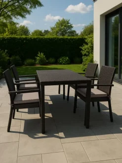 Aspero Gartenmöbel<8 Stuhlkissen 40x40 cm Lucca in Beige
