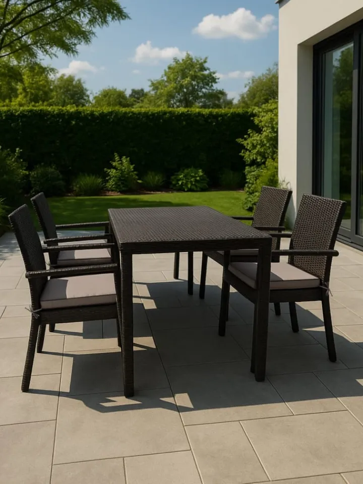 Aspero Gartenmöbel<8 Stuhlkissen 40x40 cm Lucca in Beige