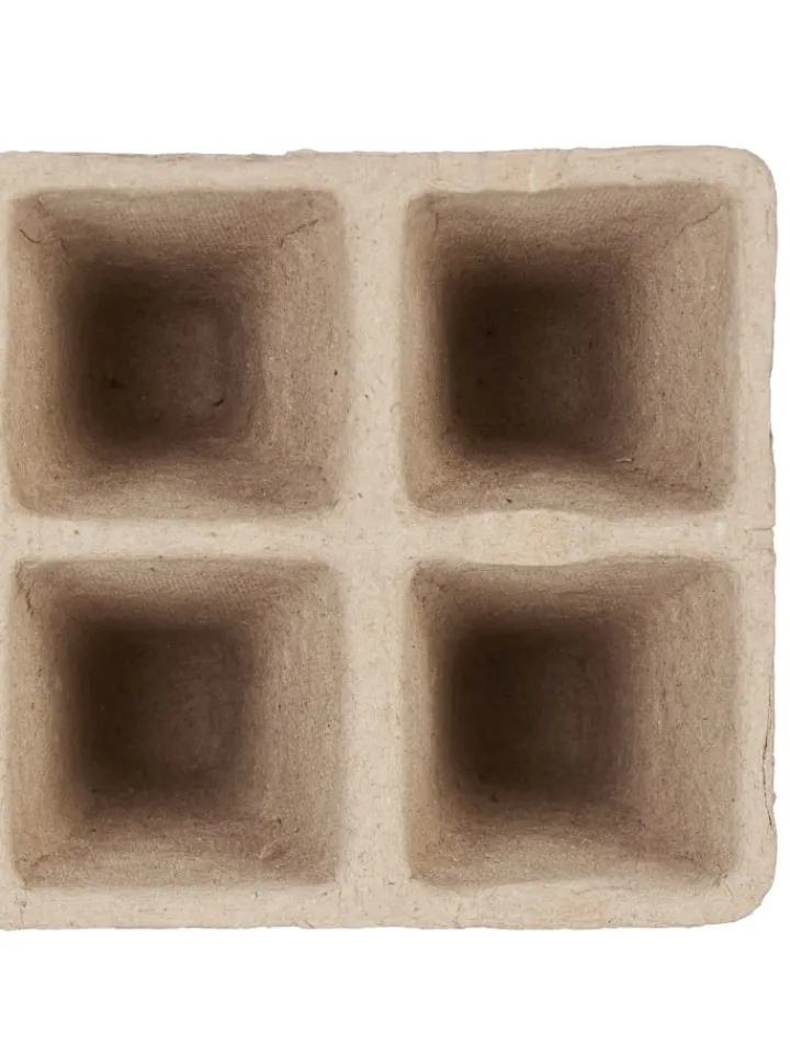 relaxdays Pflanzen & Zubehör<200 x Anzuchttöpfe in Braun - (B)3,5 x (H)5,5 x (T)3,5 cm