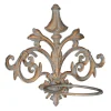 relaxdays Gartendekoration<3 x Blumenhalter in Gold-Grau - Ø 13,5 cm