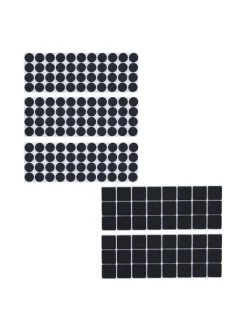 relaxdays Weitere Haushaltshelfer<180 x Filzgleiter in Schwarz