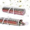 relaxdays Aufbewahren & Servieren<2 x Geschenkpapier Aufbewahrung in Transparent - (H)79 x Ø 22 cm