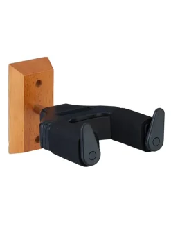 relaxdays Weitere Haushaltshelfer<2 x Gitarrenhalter in Schwarz/ Natur