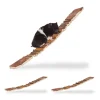 relaxdays Vögel<3 x Hängebrücke Nager in Natur - (B)55 x (H)1,5 x (T)10 cm