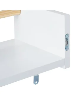 relaxdays Kindermöbel<3 x Kinderregal in Weiß/ Natur - (B)50 x (H)12 x (T)18 cm