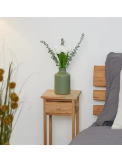 relaxdays Kerzen, Vasen & Mehr<24 x Kunsttulpe in Weiß/ Grün