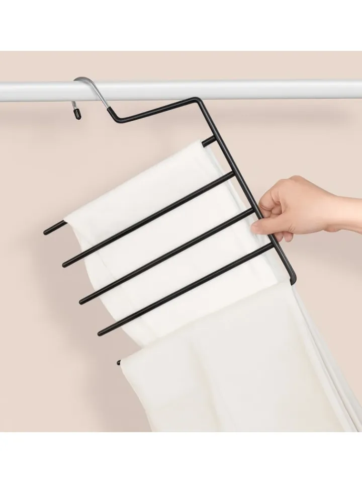 relaxdays Weitere Haushaltshelfer<3 x Mehrfachbügel in Weiß - (B)32 x (H)35 cm
