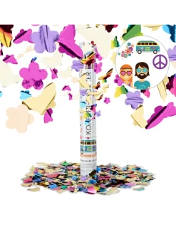 relaxdays Partyzubehör & -Dekoration<5 x Party Popper in Bunt - 40 cm