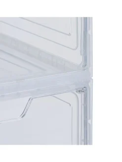 relaxdays Weitere Haushaltshelfer<6 x Schuhboxen in Transparent - (B)25 x (H)18 x (T)34 cm