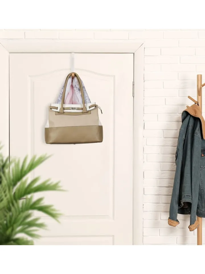 relaxdays Weitere Haushaltshelfer<2 x Türgarderobe "klappbar" in Weiß