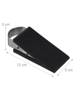 relaxdays Weitere Haushaltshelfer<8 x Türkeil in Schwarz/ Silber