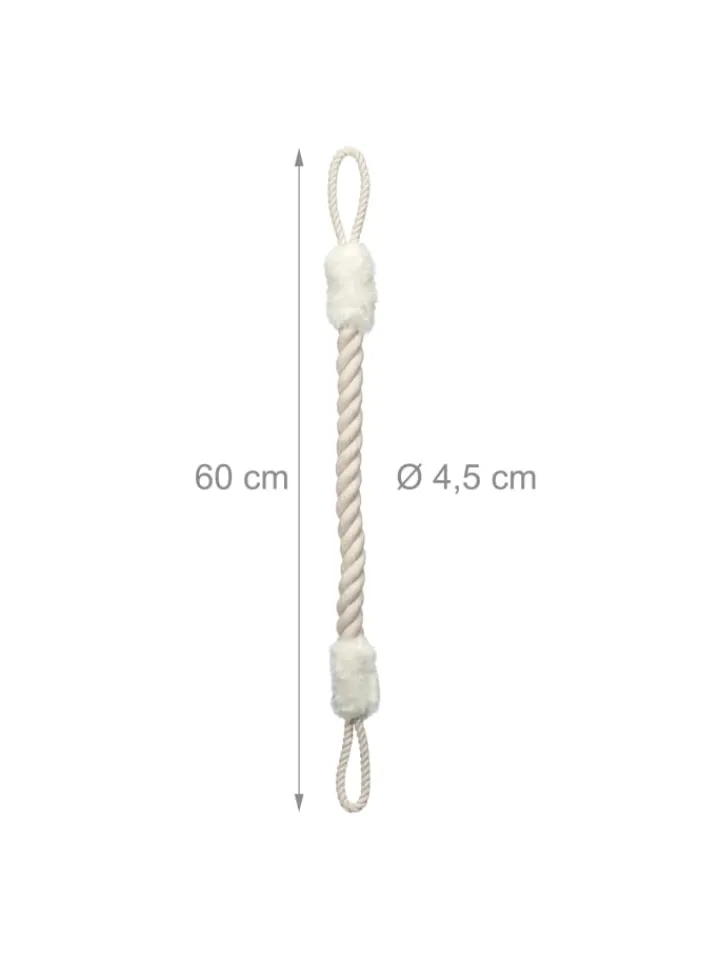 relaxdays Tür- & Zugluftstopper<2 x Türkordel in Beige/ Weiß