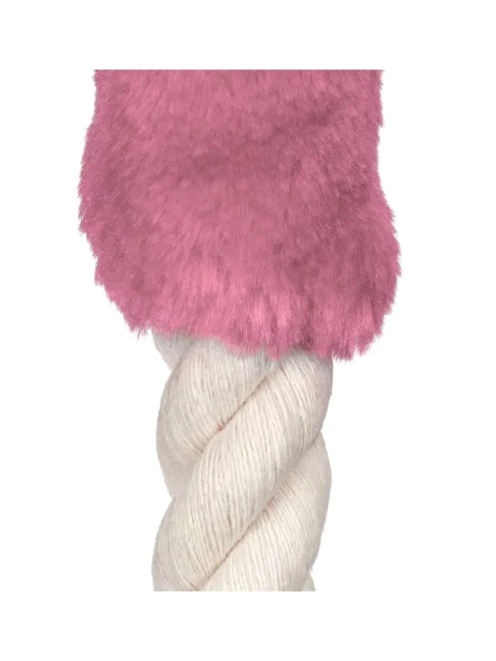 relaxdays Tür- & Zugluftstopper<2 x Türkordel in Creme/ Rosa