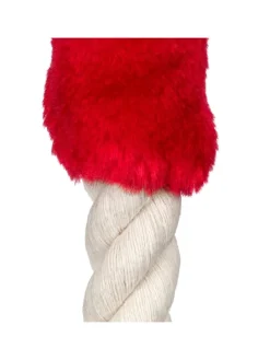 relaxdays Tür- & Zugluftstopper<4 x Türkordel in Creme/ Rot