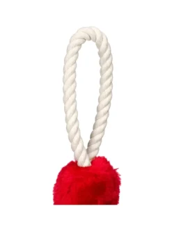 relaxdays Tür- & Zugluftstopper<4 x Türkordel in Creme/ Rot