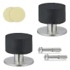 relaxdays Tür- & Zugluftstopper<2 x Türstopper in Schwarz/ Silber