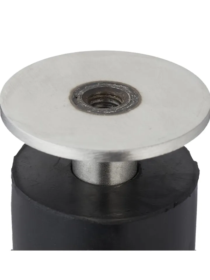 relaxdays Tür- & Zugluftstopper<2 x Türstopper in Schwarz/ Silber
