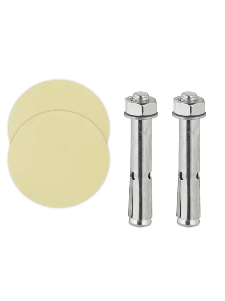 relaxdays Tür- & Zugluftstopper<2 x Türstopper in Schwarz/ Silber