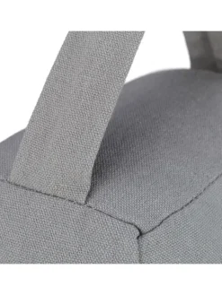 relaxdays Tür- & Zugluftstopper<2 x Türstopper "Stern" in Dunkelgrau/ Weiß - (B)13 x (H)13 x (T)8,5 cm