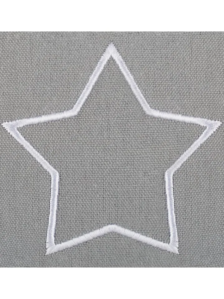 relaxdays Tür- & Zugluftstopper<2 x Türstopper "Stern" in Dunkelgrau/ Weiß - (B)13 x (H)13 x (T)8,5 cm