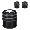 relaxdays Tür- & Zugluftstopper<3 x Türstopper "Stern" in Schwarz/ Weiß - (H)8 x Ø7,5 cm