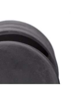 relaxdays Tür- & Zugluftstopper<3 x Türstopper "Stern" in Schwarz/ Weiß - (H)8 x Ø7,5 cm