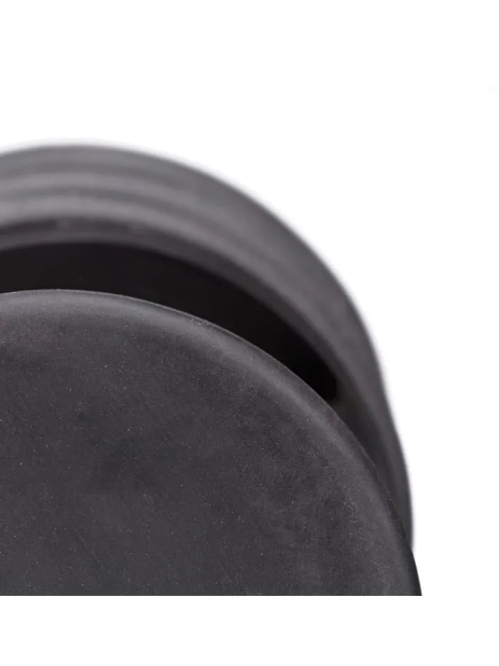 relaxdays Tür- & Zugluftstopper<3 x Türstopper "Stern" in Schwarz/ Weiß - (H)8 x Ø7,5 cm