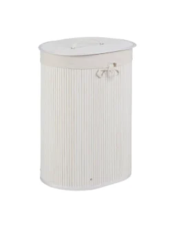relaxdays Wäschekörbe & -Ständer<2 x Wäschekorb in Weiß - (B)42 x (H)55 x (T)32 cm