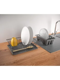 metaltex Weitere Haushaltshelfer<Abtropfgestell ''Aquatex'' in Grau - (B)35 x (H)30 x (T)12 cm