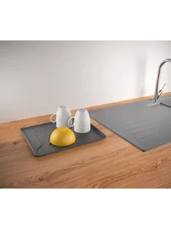 metaltex Weitere Haushaltshelfer<Abtropfgestell ''Aquatex'' in Grau - (B)35 x (H)30 x (T)12 cm