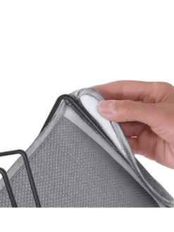 metaltex Weitere Haushaltshelfer<Abtropfgestell ''Lava'' in Schwarz - (B)30 x (H)14 x (T)17 cm