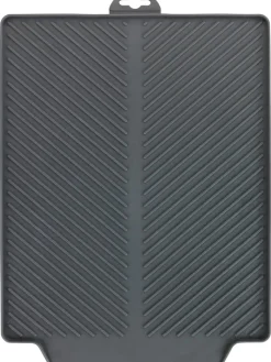 Wenko Putz- & Waschutensilien<Abtropfmatte "Linea" in Grau - (B)40 x (H)3 x (T)30 cm