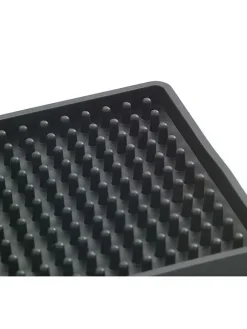 Wenko Putz- & Waschutensilien<Abtropfmatte "Maxi" in Schwarz - (L)40 x (B)30 cm