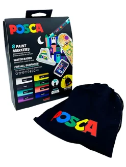 Faber-Castell Büro- & Schulbedarf<Acryl-Farbmarker "Uni Posca" - 8 Stück