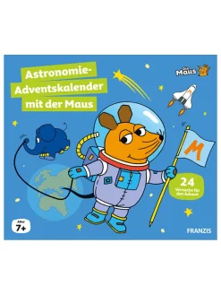 FRANZIS Adventskalender<Adventskalender "Astronomie Adventskalender mit der Maus" - ab 7 Jahren