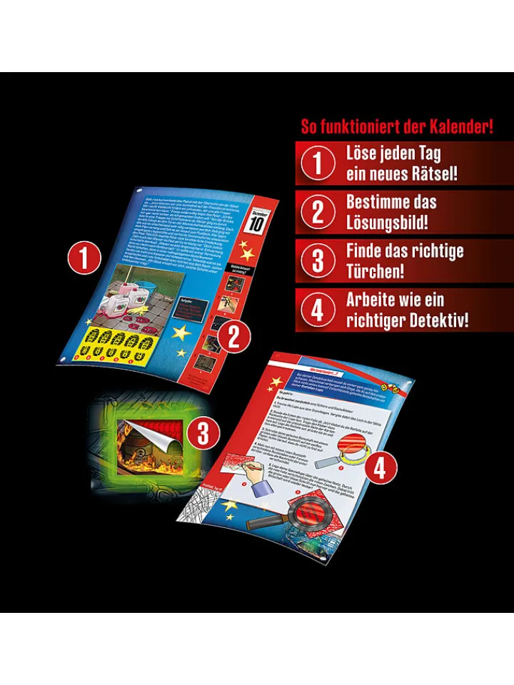 Kosmos Adventskalender<Adventskalender "Die drei ???" - ab 8 Jahren