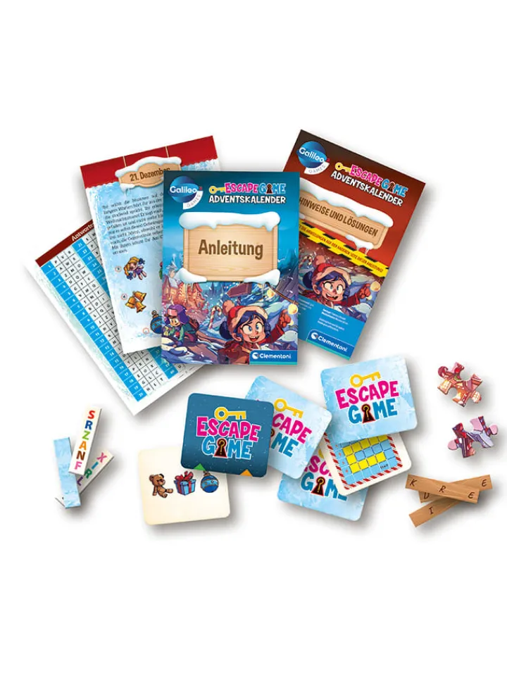 Clementoni Adventskalender<Adventskalender "Galileo Escape Game" - ab 8 Jahren