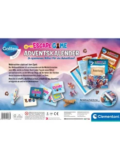 Clementoni Adventskalender<Adventskalender "Galileo Escape Game" - ab 8 Jahren