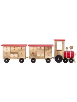 Bloomingville Adventskalender<Adventskalender ''Grunk'' in Beige - (B)46 x (H)11 x (T)9,5 cm