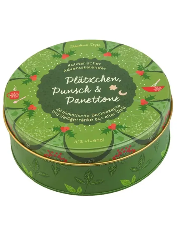 ars vivendi Adventskalender<Adventskalender Plätzchen, Punsch & Panettone - 24 himmlische Backrezepte und...