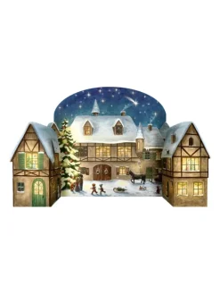 Korsch Adventskalender<Adventskalender "Weihnachtsabend im Dorf"