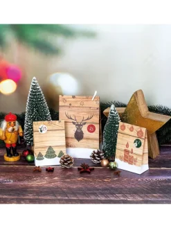ROTH Adventskalender<Adventskalender zum Befüllen - 24 Adventstütchen - Hygge-Style - in Bunt