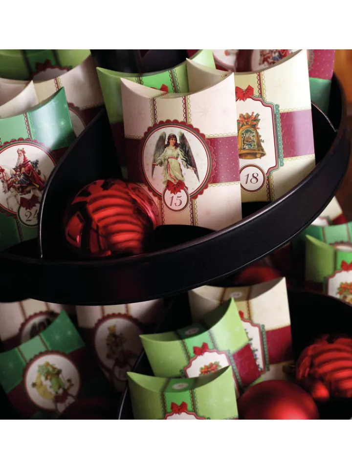 ROTH Adventskalender<Adventskalender zum Befüllen - 24 Kissenverpackungen in Bunt