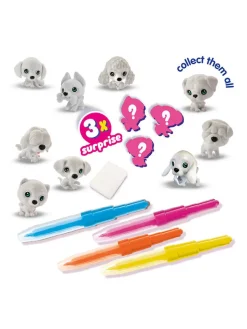 SES Kreativbedarf & Do-It-Yourself<Airbrush-Farbstifte "Welpen" - 4 Stück - ab 5 Jahren