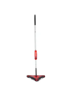 relaxdays Putz- & Waschutensilien<Akkubesen in Rot - (B)34 x (H)115 cm