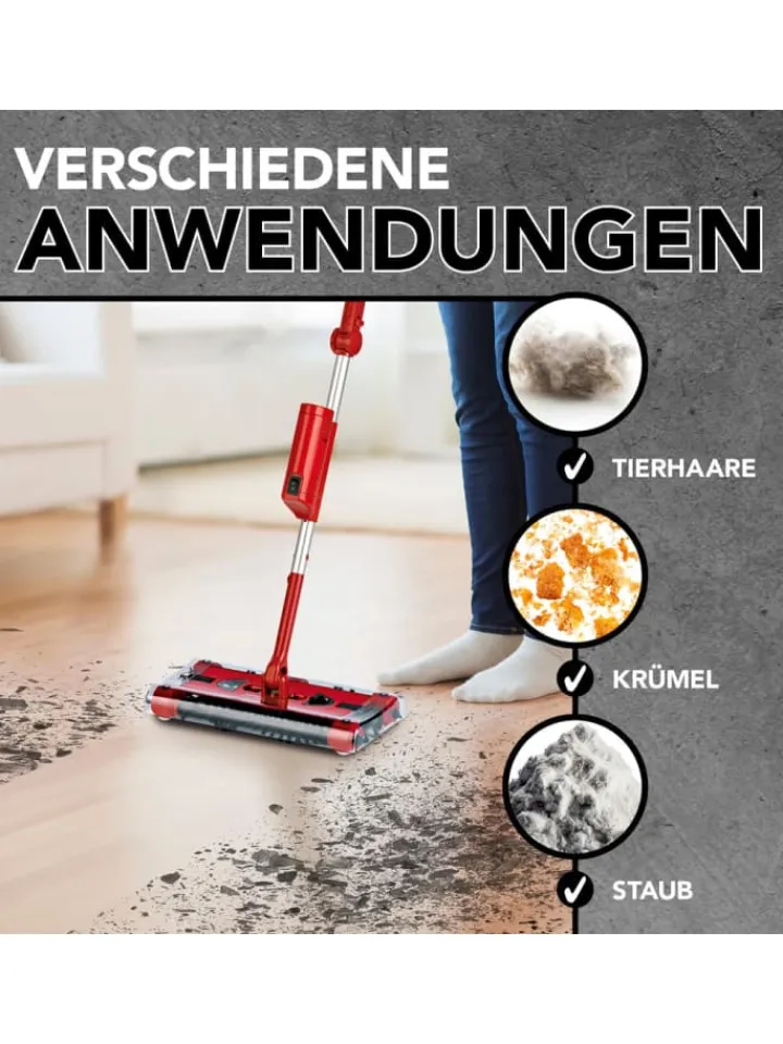 Swivel Sweeper Staubsauger<Akku-Besen G2 - kabellos und wiederaufladbar - rot